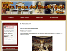 Tablet Screenshot of parrocchiasantateresatp.it